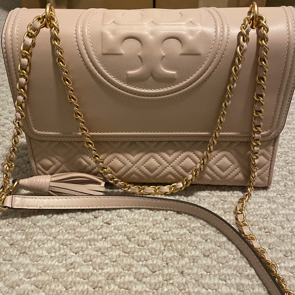 Large Tory Burch flap bag
